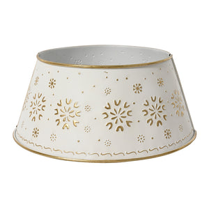 Snowflake Embossed Iron Tree Ring