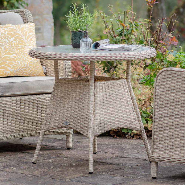 Bramblecrest Somerford Rattan 2 Seat Round Bistro Set