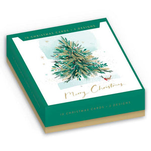 Sparkle & Spruce Christmas Cards (Pack of 10)