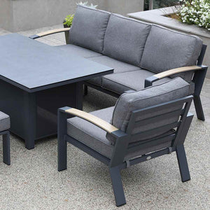 Supremo Modena Deluxe 3-Seat Sofa Lounge Set with Rectangular Table