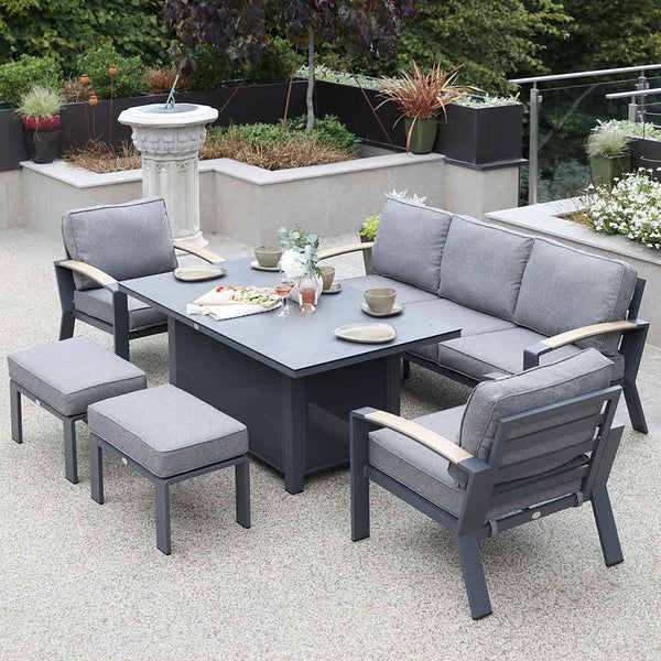 Supremo Modena Deluxe 3-Seat Sofa Lounge Set with Rectangular Table