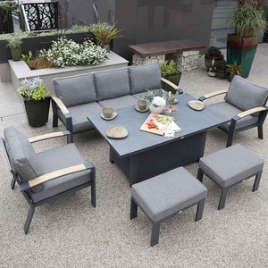 Supremo Modena Deluxe 3-Seat Sofa Lounge Set with Rectangular Table