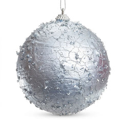 Swift Silver Crackle Bauble