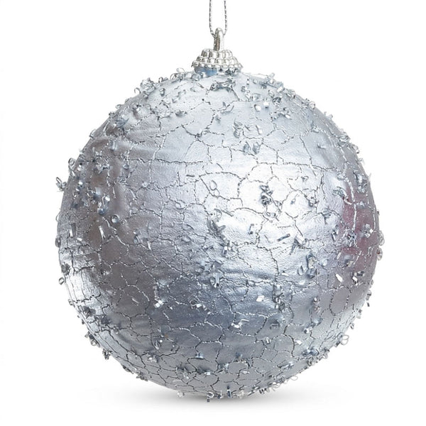 Swift Silver Crackle Bauble