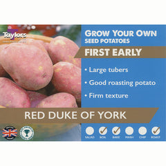 Red Duke of York First Early Seed Potatoes (2kg Bag)