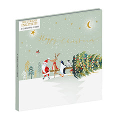 The Curious Inksmith Santa & Friends Christmas Cards (Pack of 8)