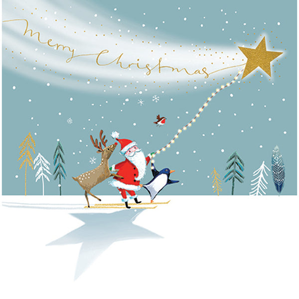 The Curious Inksmith Santa & Friends Christmas Cards (Pack of 8)