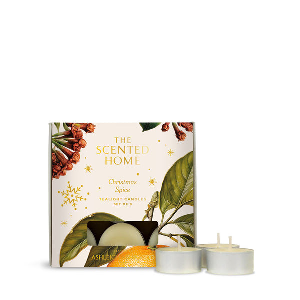 The Scented Home Christmas Spice Tealights (Pack of 9)