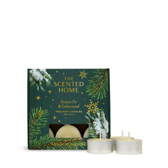 The Scented Home Festive Fir & Cedarwood Tealights (Pack of 9)