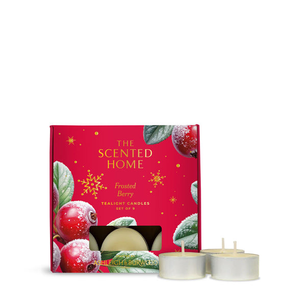 The Scented Home Frosted Berry Tealights (Pack of 9)