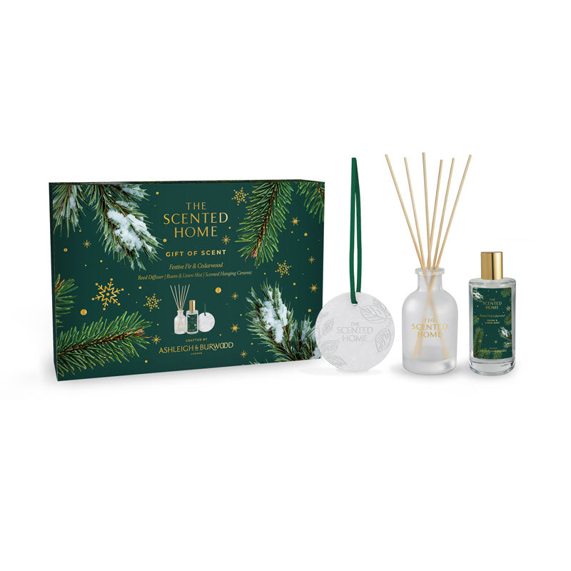 The Scented Home Festive Fir & Cedarwood Gift Set