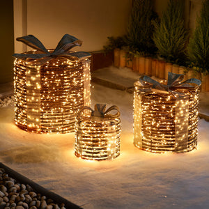 Beautiful Gardens AmberGlow Round Gift Boxes (Set of 3)