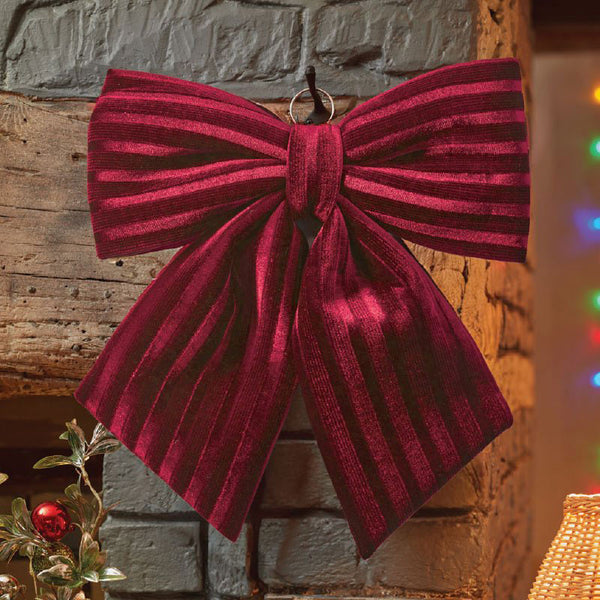 Three Kings Burgundy Luxury Velvet Bow