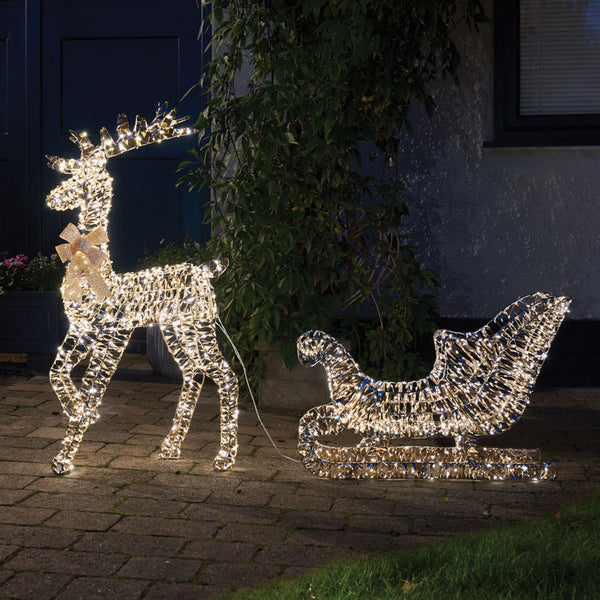 Three Kings GoldTwist Reindeer & Sleigh