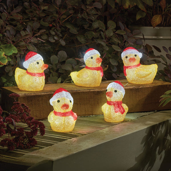 Three Kings InLit Ice Christmas Ducklings (Set of 5)
