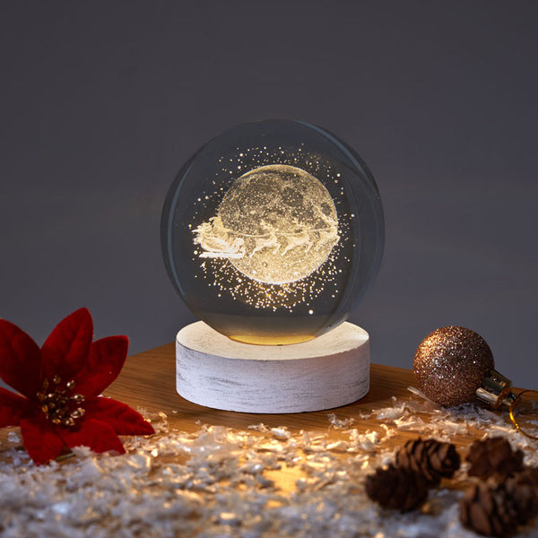 Three Kings Inlit Globall - Flying Sleigh