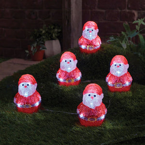 Three Kings InLit Ice Santa’s (Set of 5)