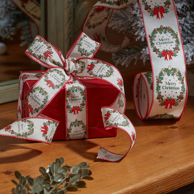 Three Kings Merry Wreath Premium Wired Ribbon (3m)