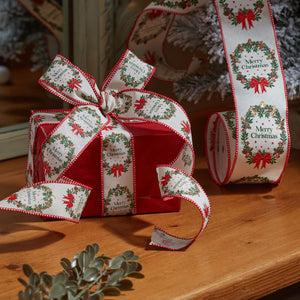 Three Kings Merry Wreath Premium Wired Ribbon (3m)