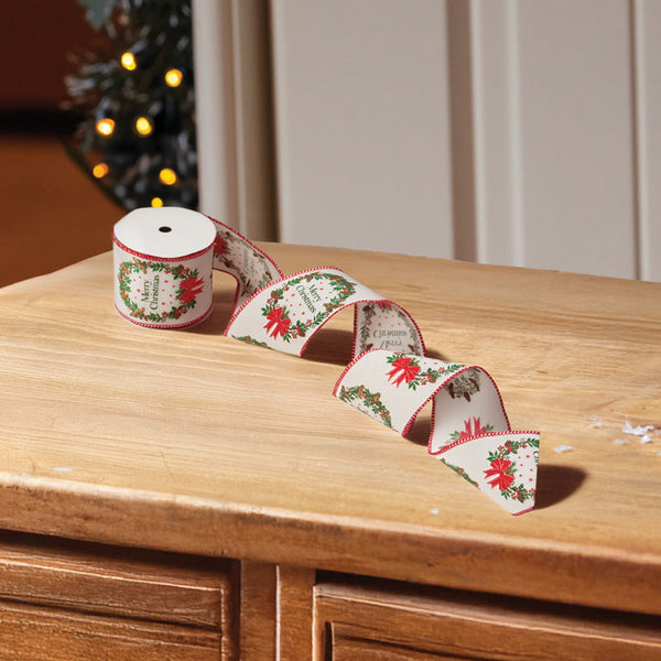 Three Kings Merry Wreath Premium Wired Ribbon (3m)