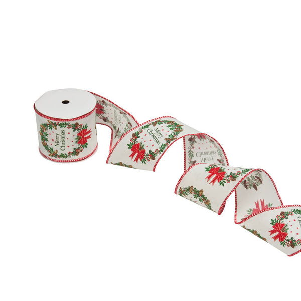 Three Kings Merry Wreath Premium Wired Ribbon (3m)