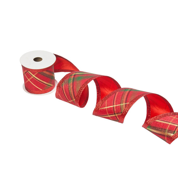 Three Kings Tartan Premium Wired Ribbon (3m)