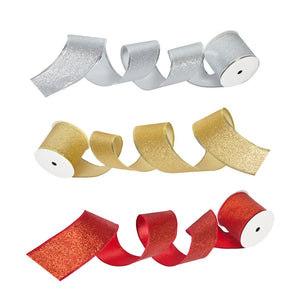 Three Kings Premium Sparkle Wired Ribbon (3m)