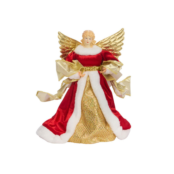 Three Kings Red TreeTop Angel