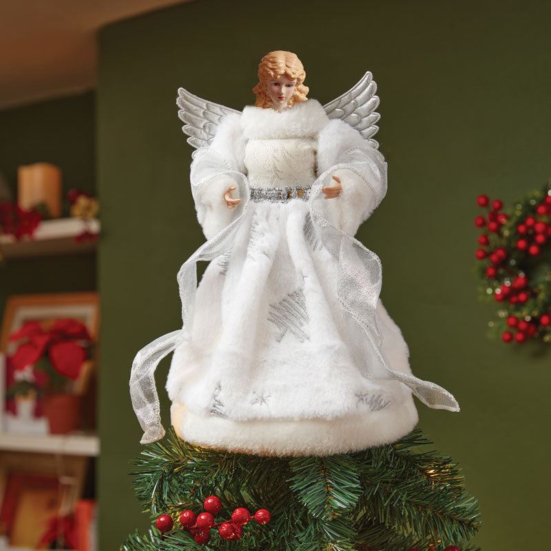 Three Kings White TreeTop Angel