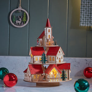 Three Kings Turning Winter Village