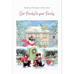 Tracks Our Family To Yours Christmas Cards