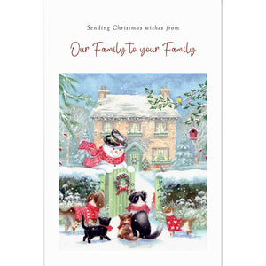 Tracks Our Family To Yours Christmas Cards