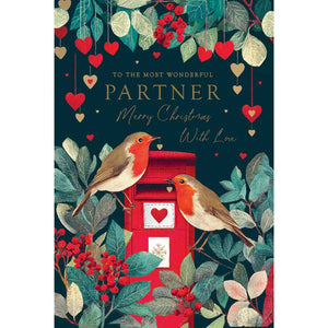 Tracks Partner Robins Christmas Card