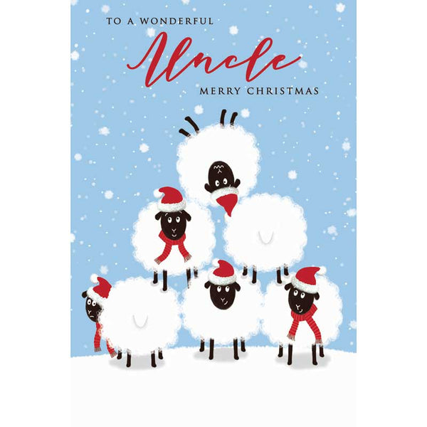 Tracks Uncle Sheep Christmas Card