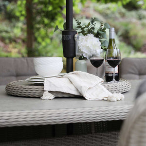 Orchard Life Victoria Oval Table with Lazy Susan