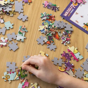 Wasgij Junior 1 - Iced Screams! 240 Piece Jigsaw Puzzle Lifestyle of Pieces