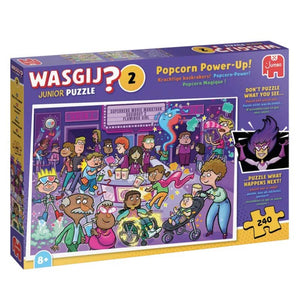 Wasgij Junior 2 - Popcorn Power-Up! 240 Piece Jigsaw Puzzle Box