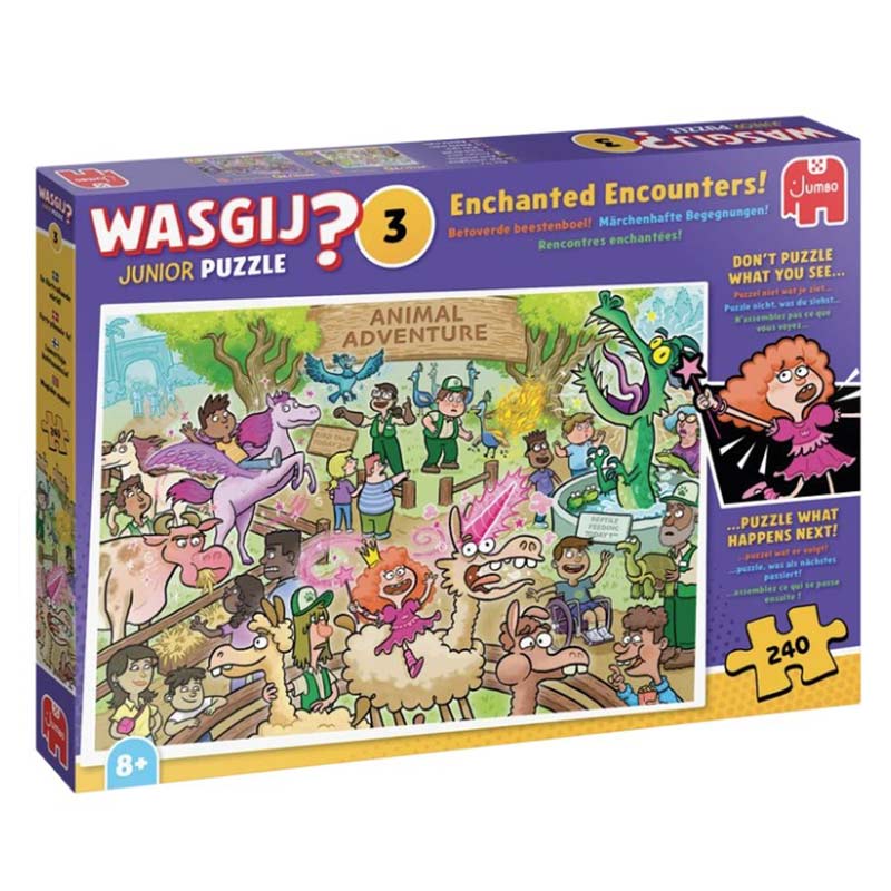 Wasgij Junior 3 - Enchanted Encounters! 240 Piece Jigsaw Puzzle Box