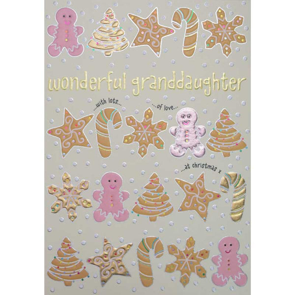 Wendy Jones Granddaughter Gingerbread Christmas Card