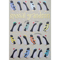 Wendy Jones Grandson Penguins Christmas Card