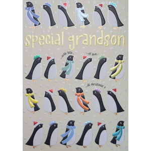 Wendy Jones Grandson Penguins Christmas Card