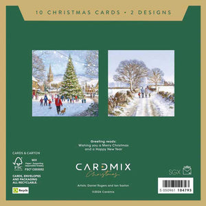 Winter Village Christmas Cards (Pack of 10)