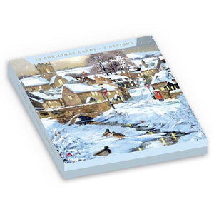 Winter Village Stream Christmas Cards (Pack of 10)