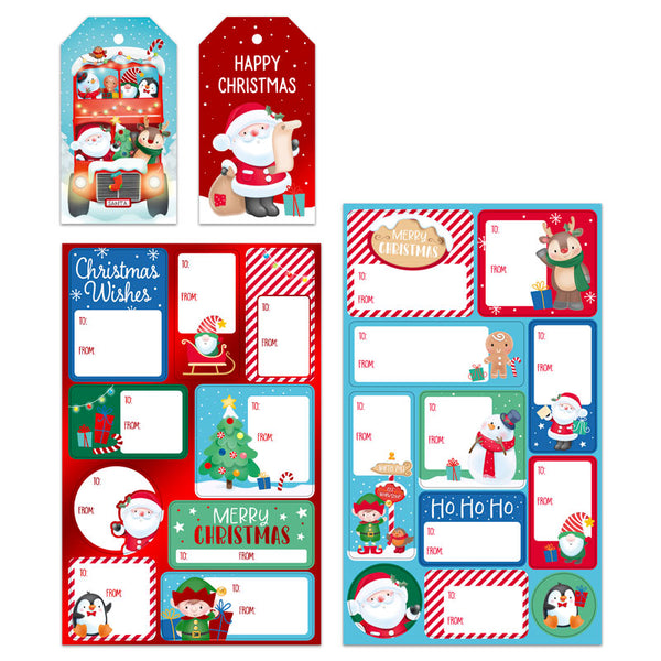 Winter Wonderland Gift Tags & Sticker Set (Pack of 55)