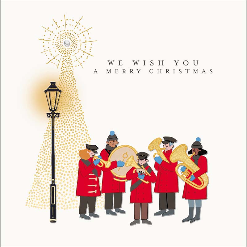 Woodmansterne Brass Band Christmas Card