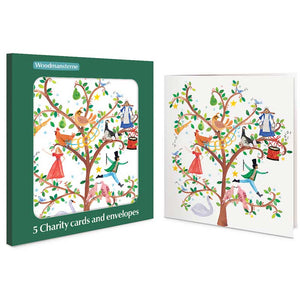 Woodmansterne 12 Days Of Christmas Charity Christmas Cards (Pack of 5)