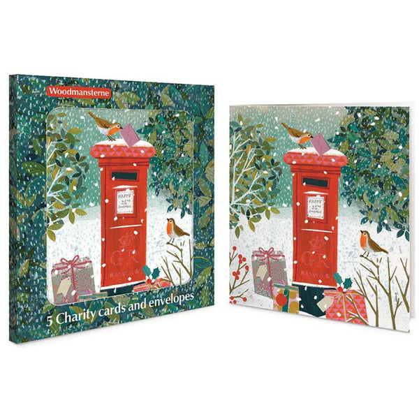Woodmansterne Christmas Delivery Charity Christmas Cards (Pack of 5)