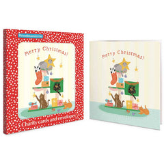 Woodmansterne Presents & Cats Charity Christmas Cards (Pack of 5)