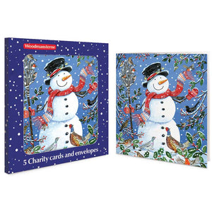 Woodmansterne Snowman & Friends Charity Christmas Cards (Pack of 5)