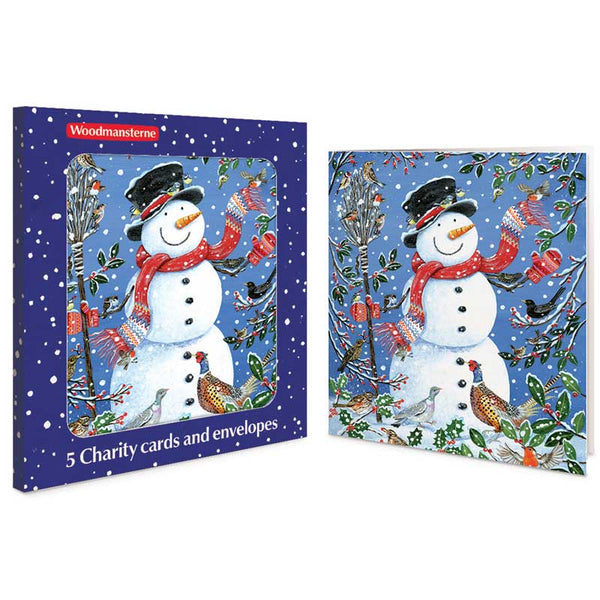 Woodmansterne Snowman & Friends Charity Christmas Cards (Pack of 5)